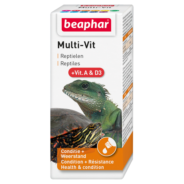 Afbeelding Beaphar Multi-Vit Reptielen - Supplement - 20 ml door Petsplace.nl