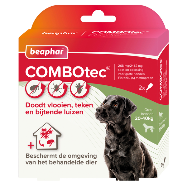 Afbeelding COMBOtec hond 2 pipetten 20-40 kg door Petsplace.nl