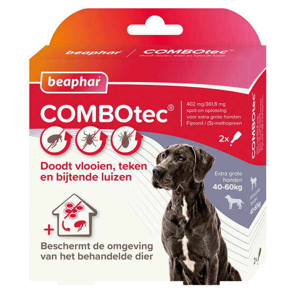 Afbeelding COMBOtec hond 2 pipetten 40-60 kg door Petsplace.nl