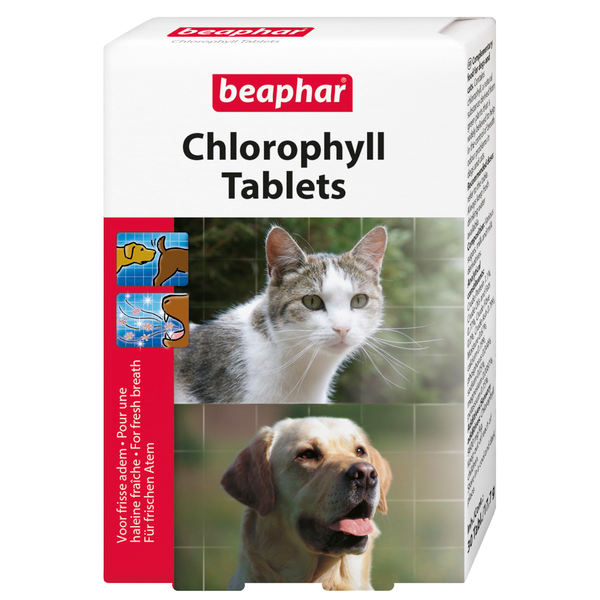 Afbeelding Beaphar Chlorophyl Tabletten voor hond en kat 30 tabletten door Petsplace.nl