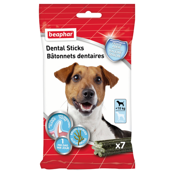 Afbeelding Beaphar Dental Sticks kleine hond 1 x 7 sticks door Petsplace.nl