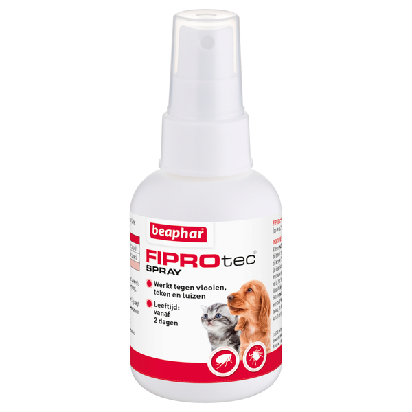 Afbeelding Beaphar FiproTec spray 100 ml Anti-Vlo - Hond & Kat Per stuk door Petsplace.nl