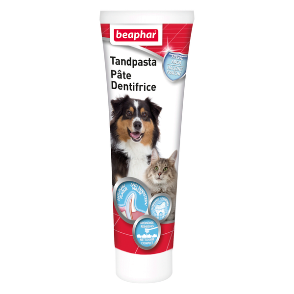 Afbeelding Beaphar Tandpasta voor hond en kat 1 Tube door Petsplace.nl