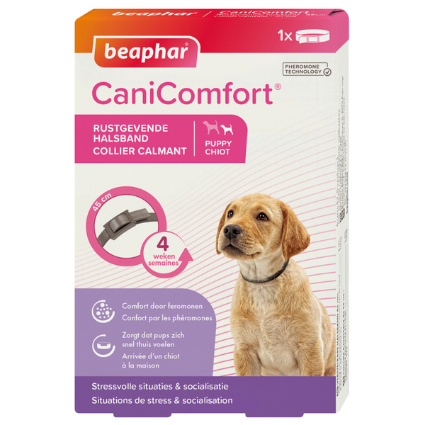 Afbeelding Beaphar CaniComfort Rustgevende Halsband Puppy - 45 cm door Petsplace.nl