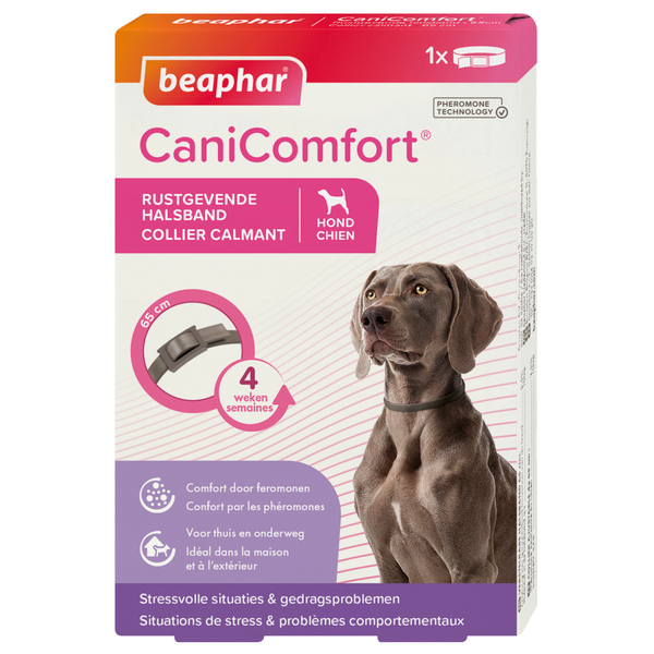 Afbeelding Beaphar CaniComfort Rustgevende Halsband Hond - 65 cm door Petsplace.nl