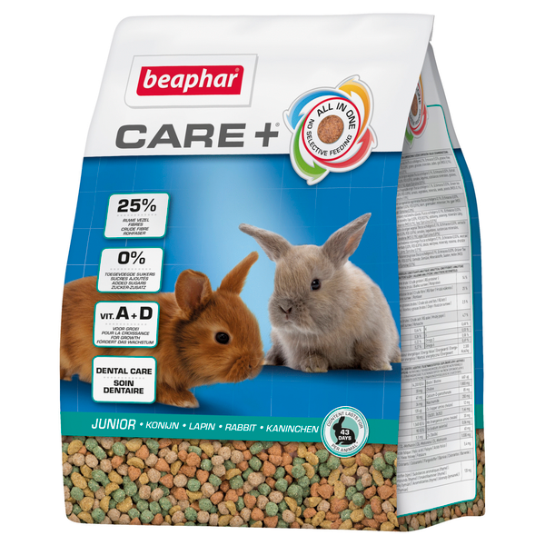 Afbeelding Beaphar Care+ Konijn Junior - 1.5 kg door Petsplace.nl