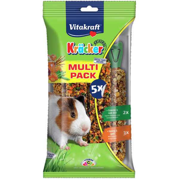 Afbeelding Vitakraft Cavia Kräcker Voordeelpak - Knaagdiersnack - 5 stuks door Petsplace.nl