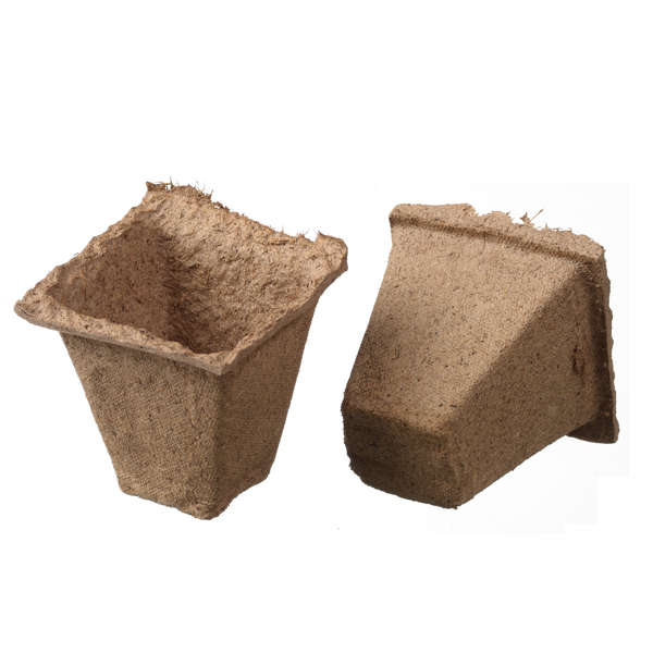 Afbeelding Nature Turfpot 6x6x6 cm - Kweekbenodigdheden - 16 stuks door Petsplace.nl