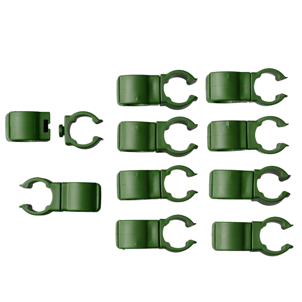 Nature Plantenstokclips - Klim-En Geleide Artikel - 1.6x1.6 cm Groen 10 stuks