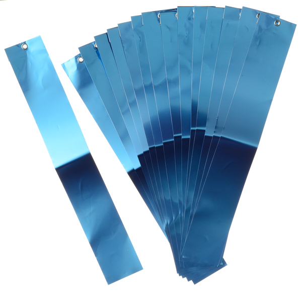 Nature Vogelschrikstrips - Kweekbenodigdheden - 0.1x4.5x29.5 cm Blauw 15 stuks