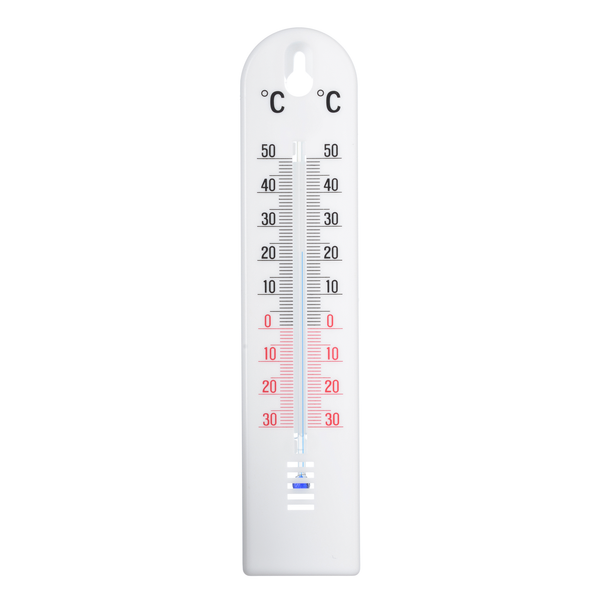 Nature Muurthermometer - Thermometer - 0.6x4.5x20 cm Wit