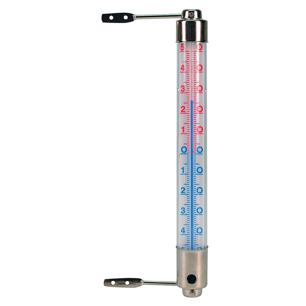 Nature Kozijnthermometer - Thermometer - 2.5x2.5x20 cm Metallic