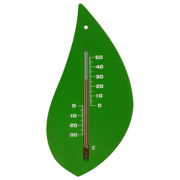 Nature Muurthermometer - Boomblad - Thermometer - Groen