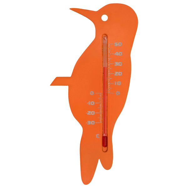 Nature Muurthermometer - Specht - Thermometer - Oranje