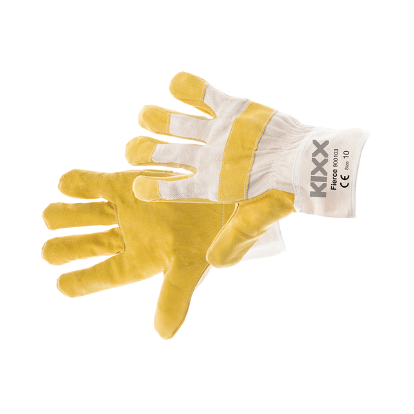 Kixx Tuinhandschoen Fierce - Handschoenen - 29x13x2 cm Geel Grijs 10