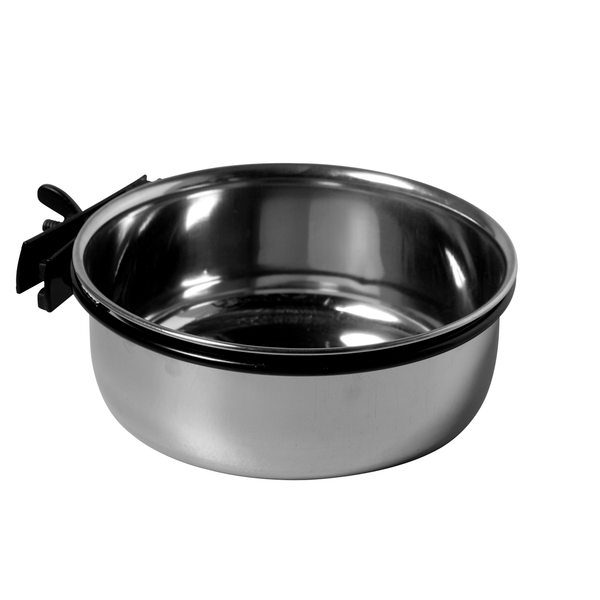 Afbeelding Adori Rvs Bak Met Schroefbevestiging - Voerbak - 14 cm door Petsplace.nl
