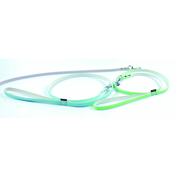 Afbeelding Ploeg Looplijn Artleder 14mm Parijs Appelgroen - Hondenriem - 110x1.4 cm door Petsplace.nl