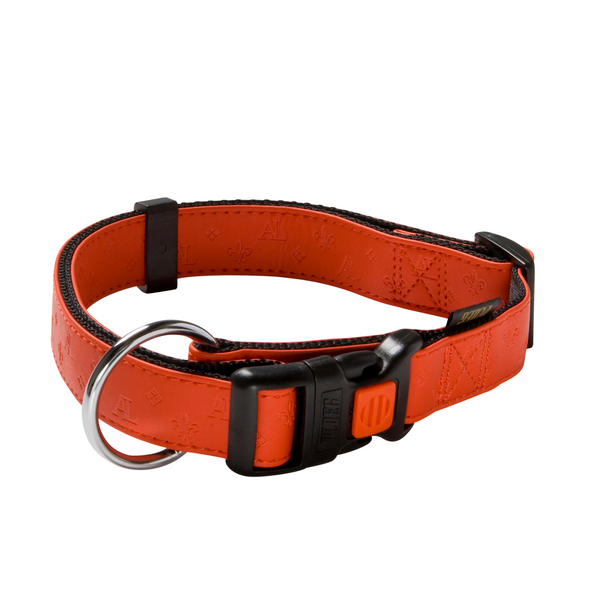 Afbeelding Ploeg Halsband Artleder 25mm Verstelbaar Rood - Hondenhalsband - 45-65 cm door Petsplace.nl
