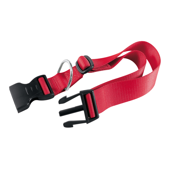 Afbeelding Adori Klikhalsband Nylon Rood - Hondenhalsband - 23-32x1.0 cm door Petsplace.nl