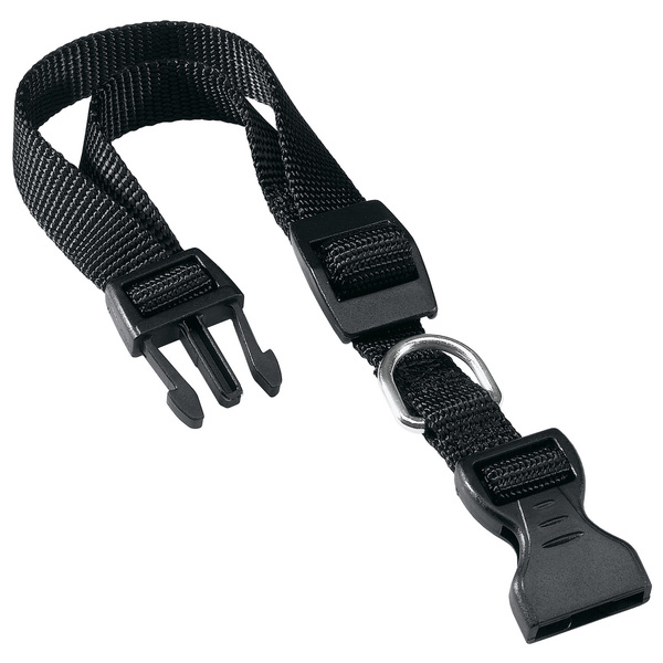 Adori Klikhalsband Nylon Zwart - Hondenhalsband - 23-32x1.0 cm