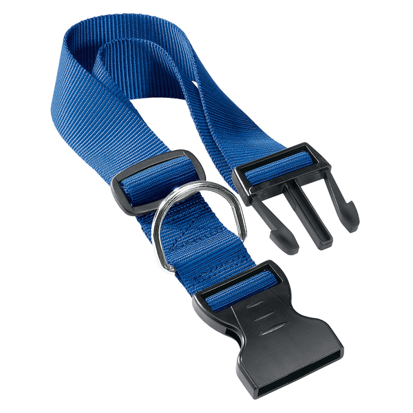 Afbeelding Adori Klikhalsband Nylon Blauw - Hondenhalsband - 23-32x1.0 cm door Petsplace.nl