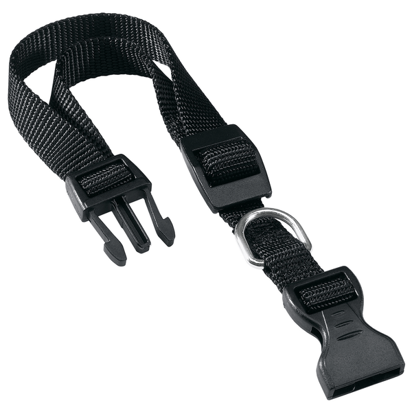 Afbeelding Adori Klikhalsband Nylon Zwart - Hondenhalsband - 30-44x1.5 cm door Petsplace.nl