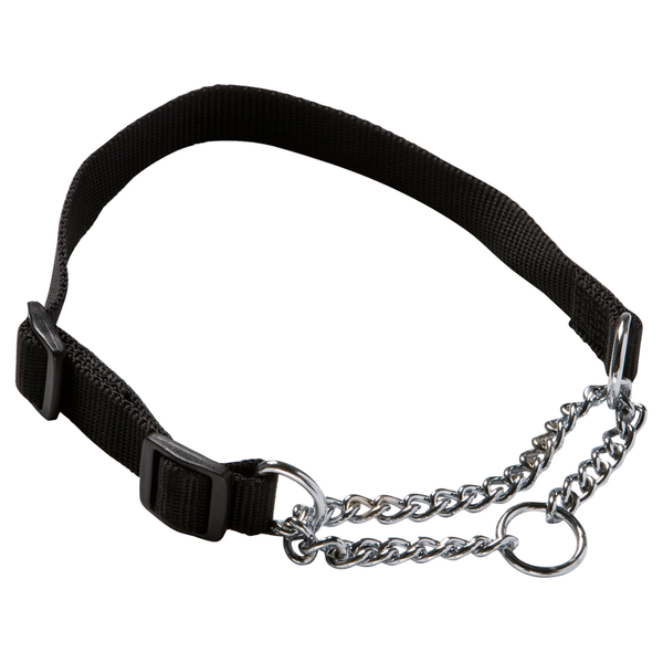 Adori Slipketting Halsband Nylon Zwart Hondenhalsband 20 35x1.0 cm