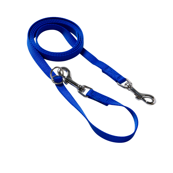 Afbeelding Adori Vario Looplijn Nylon Blauw - Hondenriem - 110-190x2.5 cm door Petsplace.nl