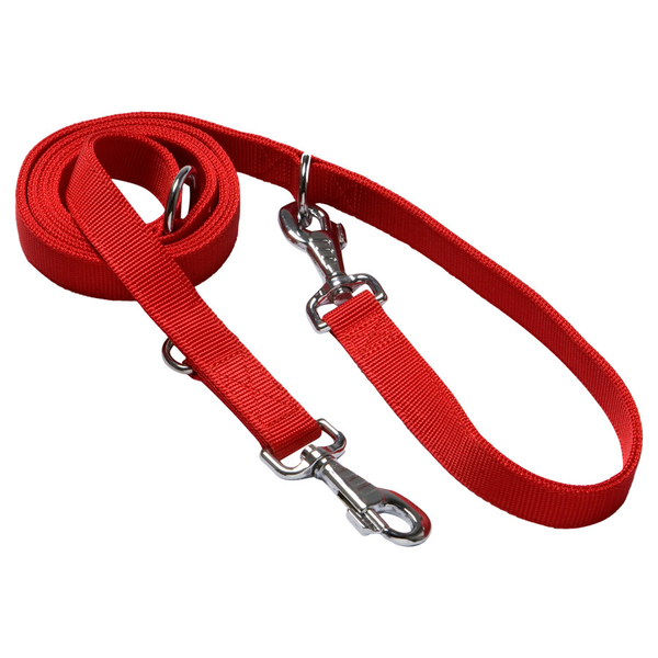 Afbeelding Adori Traininglijn Nylon Rood - Hondenriem - 200x1.5 cm door Petsplace.nl