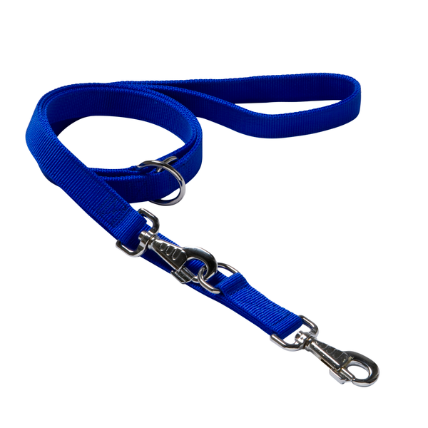 Afbeelding Adori Traininglijn Nylon Blauw - Hondenriem - 200x2.5 cm door Petsplace.nl