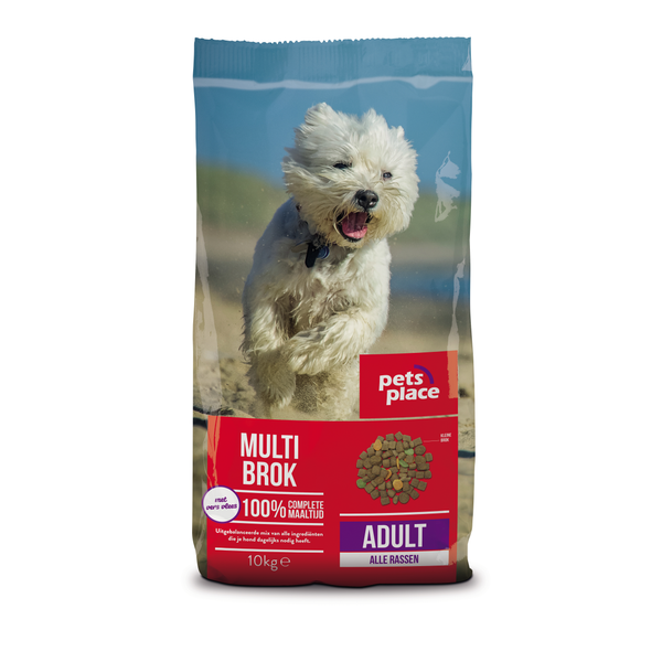 Afbeelding Pets Place Adult Gevogelte&Vlees - Hondenvoer - 10 kg door Petsplace.nl