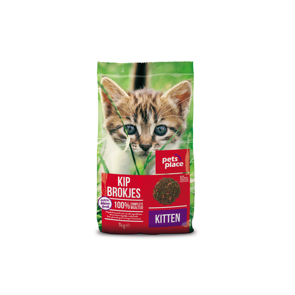 Afbeelding Pets Place Kitten - Kattenvoer - Kip door Petsplace.nl