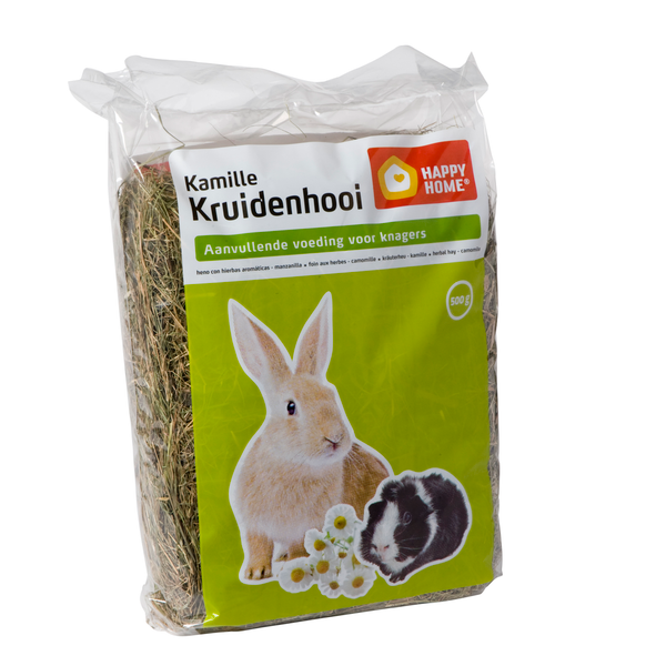 Afbeelding Happy Home Kruidenhooi 500 g - Ruwvoer - Kamille door Petsplace.nl