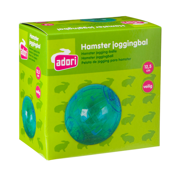 Afbeelding Adori Hamster Joggingbal Plastic S - Speelgoed - 12 cm Transparant door Petsplace.nl