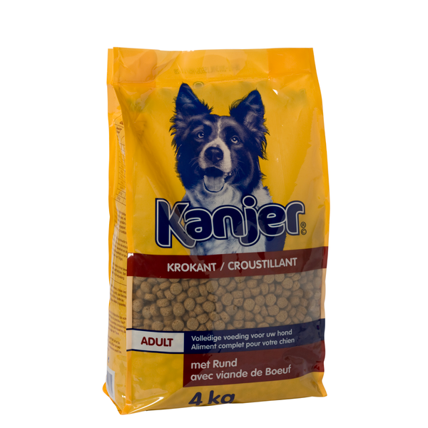 Kanjer Hond Krokante Brokken - Rundvlees - Hondenvoer - 15 kg