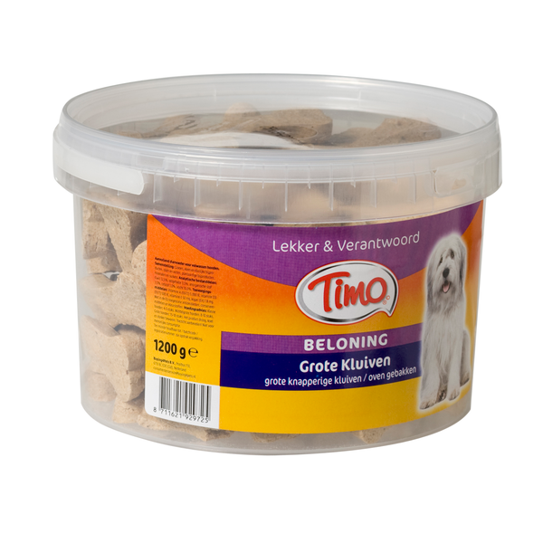 Timo Koekjes Grote Kluiven Emmer - Hondensnacks - Gevogelte Vlees 1.2 kg