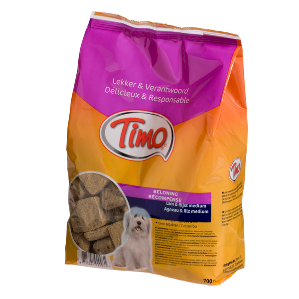 Afbeelding Timo Koekjes Met - Hondensnacks - Lam Rijst 700 g door Petsplace.nl