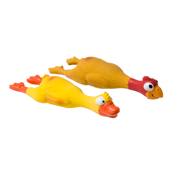 Afbeelding Adori Latex Toy Vogel Met Pieper - Hondenspeelgoed - 26 cm Assorti door Petsplace.nl