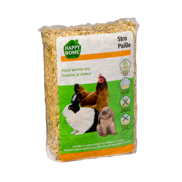 Afbeelding Happy Home Stro - Bodembedekking - 1 kg door Petsplace.nl