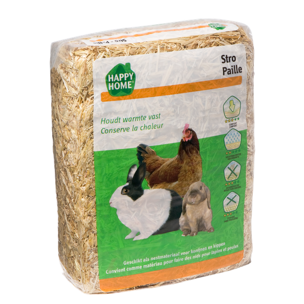 Afbeelding Happy Home Stro - Bodembedekking - 2.5 kg door Petsplace.nl