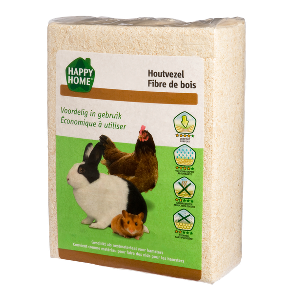 Afbeelding Happy Home Houtvezel - Bodembedekking - 3.5 kg door Petsplace.nl