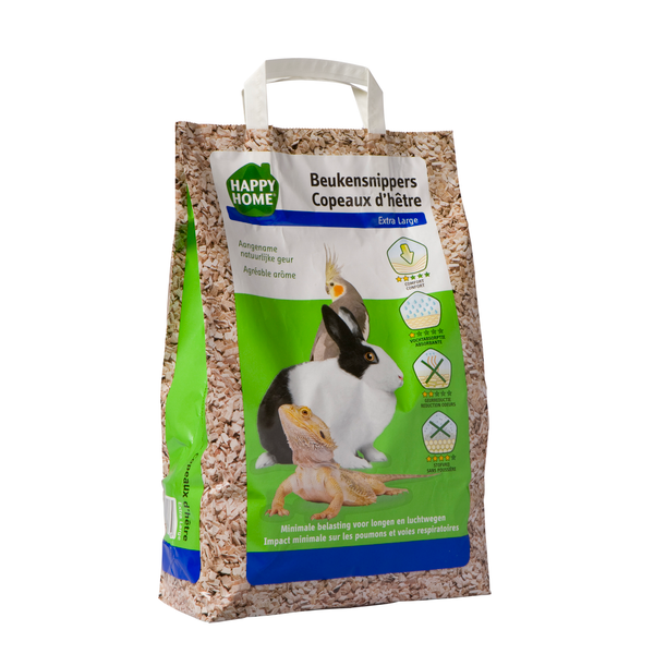 Afbeelding Happy Home Beukensnippers Extra Large 10mm - Bodembedekking - 10 l door Petsplace.nl