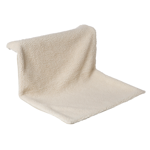 Afbeelding Adori Hangmat Verwarming Lambskin - Kattenhangmat - 50x38 cm Bruin Wit door Petsplace.nl