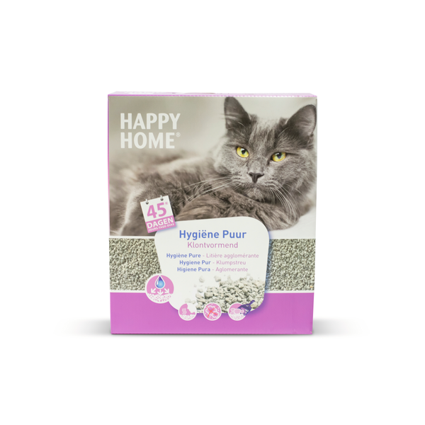 Afbeelding Happy Home Solutions Ultra Hygienic Pure - Kattenbakvulling - 10 l door Petsplace.nl