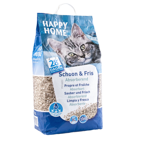 Afbeelding Happy Home Clean Fresh - Kattenbakvulling - 20 l door Petsplace.nl