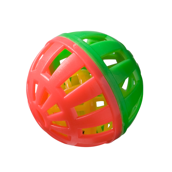 Afbeelding Adori Knaagspeeltje Speelbal Plastic Multi-Color - Speelgoed - Ø6 cm door Petsplace.nl