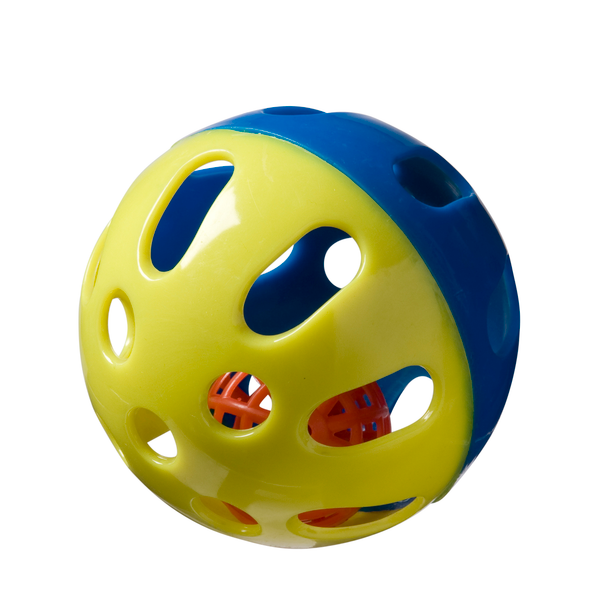 Afbeelding Adori Knaagspeeltje Speelbal Plastic Multi-Color - Speelgoed - Ø9 cm door Petsplace.nl