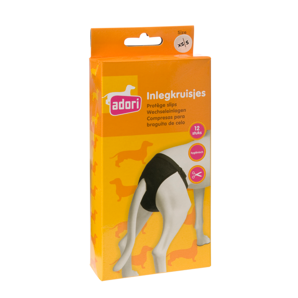Afbeelding Adori Inlegkruis Hondenbroek Wit - Hondenloopsheid - Xsmall/Small door Petsplace.nl