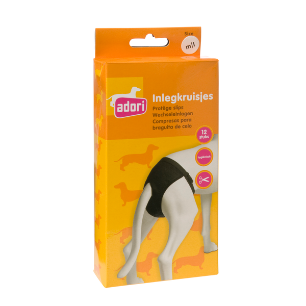 Afbeelding Adori Inlegkruis Hondenbroek Wit - Hondenloopsheid - Medium/Large door Petsplace.nl