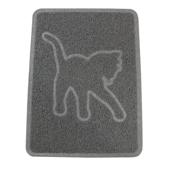 Afbeelding Adori Kattenbakmat - Kattenbakaccessoires - 35.5x48 cm Donkergrijs door Petsplace.nl